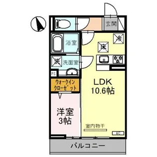 エーデルハイムⅢ【1階】の間取り