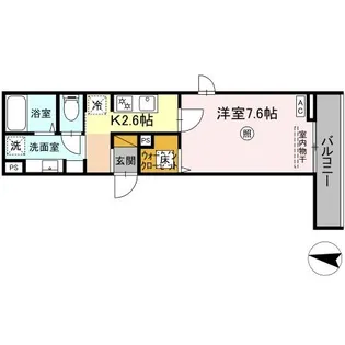 MAISON DE CALME(メゾンドカルム)【1階】の間取り