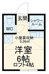 ユナイト岸根アルベルト【2階】の間取り