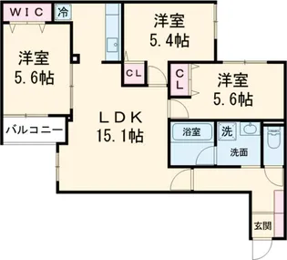 MOCRAFT中葛西【1階】の間取り