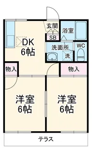 コーポ松南【1階】の間取り
