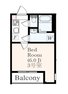 アザーレ・シド海老名【303号室】の間取り