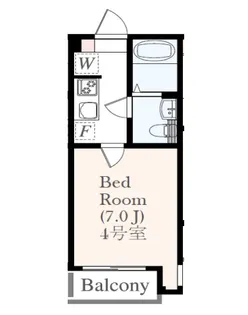 アザーレ・シド海老名【304号室】の間取り