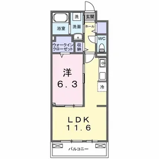 ラニカイ・M【3階】の間取り