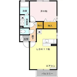 メゾン・ド・クレール A【1階】の間取り