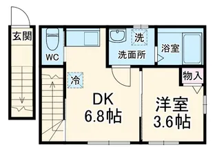 ベレガンス船橋【2階】の間取り