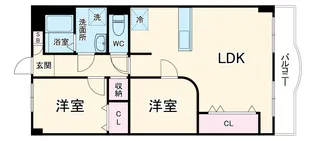 グリーンシティあざみ野【1F号室】の間取り