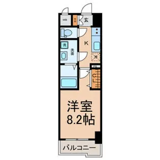 axis sakura【6C号室】の間取り