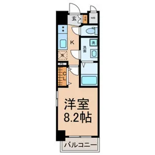 axis sakura【3階】の間取り