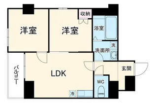 フェリチタ越谷駅前【3階】の間取り