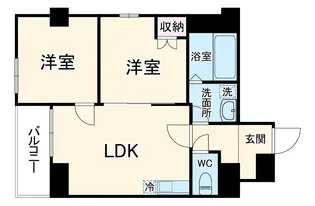 フェリチタ越谷駅前【7階】の間取り