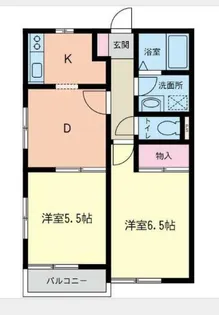 ヴェルドワイエ城山【202号室】の間取り
