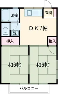 東原ハイツ1号棟【2階】の間取り