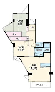 シェ・ノートフ桑原台【4階】の間取り