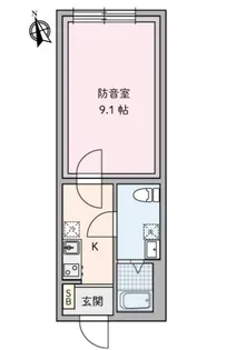 ラシクラス豊玉北【3階】の間取り