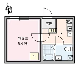 ラシクラス豊玉北【4階】の間取り