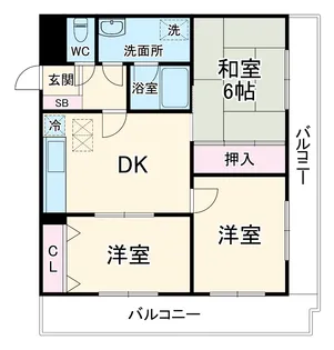 ダイアパレス三渓園第2【2階】の間取り