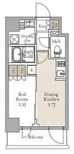 グランカーサ三ノ輪Ⅱ【9階】の間取り