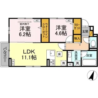 サンシティF【2階】の間取り