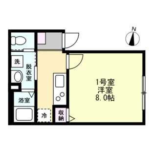 ベイルームチャーム海老名【201号室】の間取り