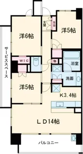 ザ・パークハウスつつじヶ丘【9階】の間取り