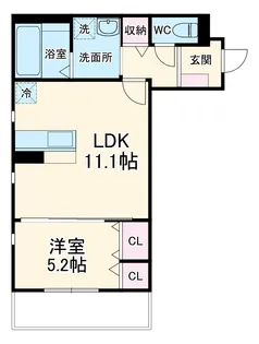 カーサ・ルピナス【1階】の間取り