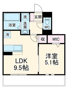 カーサ・ルピナス【1階】の間取り