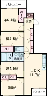 COEUR BLANC西荻窪【5階】の間取り