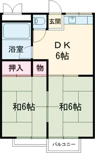 メゾン本篠【1階】の間取り