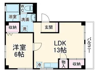 プロスパー第8ビル【102号室】の間取り