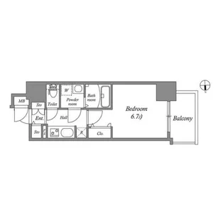 ファーストフィオーレ大阪城イースト【7階】の間取り