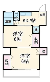 丸誠苑【101号室】の間取り
