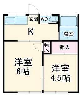 河本荘【103号室】の間取り