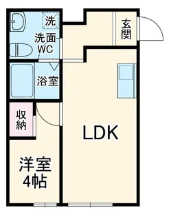 ミッドタウン原市【1階】の間取り