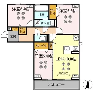 サリサ.k【2階】の間取り