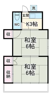丸誠苑【203号室】の間取り