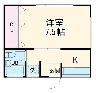 アパルト湘南【104号室】の間取り