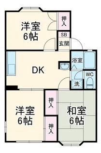 ドミールシャルム【2階】の間取り