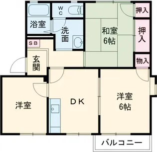 ラフォーレミツルC棟【2階】の間取り