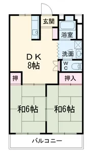 メゾンエビハラ【2階】の間取り