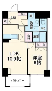 グランドメゾン保土ヶ谷【102号室】の間取り