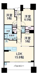 ザ・パークハウス名古屋【12階】の間取り