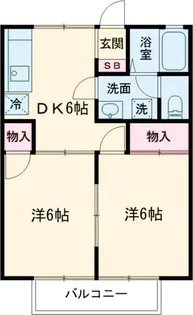 セジュール南1号棟【202号室】の間取り
