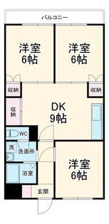 細井ビル【3階】の間取り