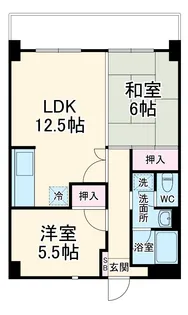 グランデュール峯崎【3階】の間取り