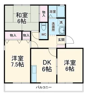 ユーミクラF2【2階】の間取り