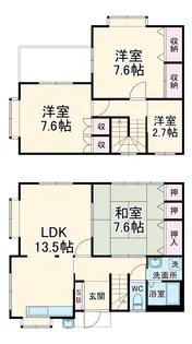 ハピネスハイム【107号室】の間取り