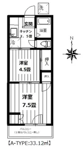 第五中村荘【1階】の間取り