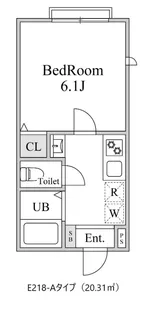 ムメ高柳【1階】の間取り
