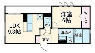 エクセルーム KーII【3階】の間取り
